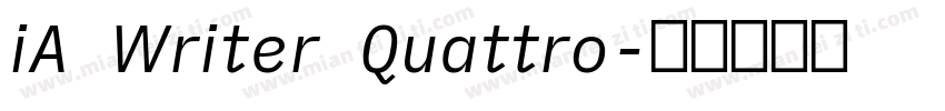 iA Writer Quattro字体转换